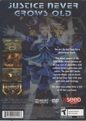 Wild Arms 4 box cover back